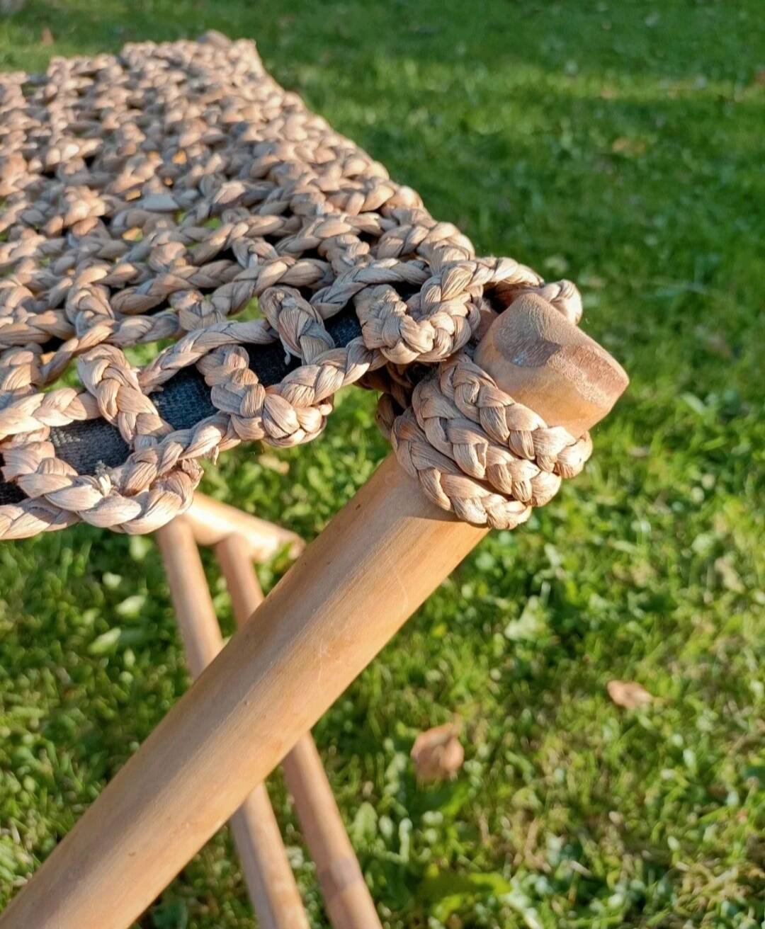 Retro bamboo stool
