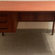 Vintage Danish teak desk by Gunnar Nielsen Tibergaard, 1960
