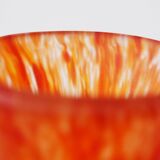 Art Nouveau Red Glass Vase- in style Daum Delatte Schneider Muller
