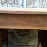 Minister's desk in solid raw oak from the 1930s