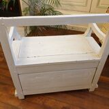 Wooden chest bench