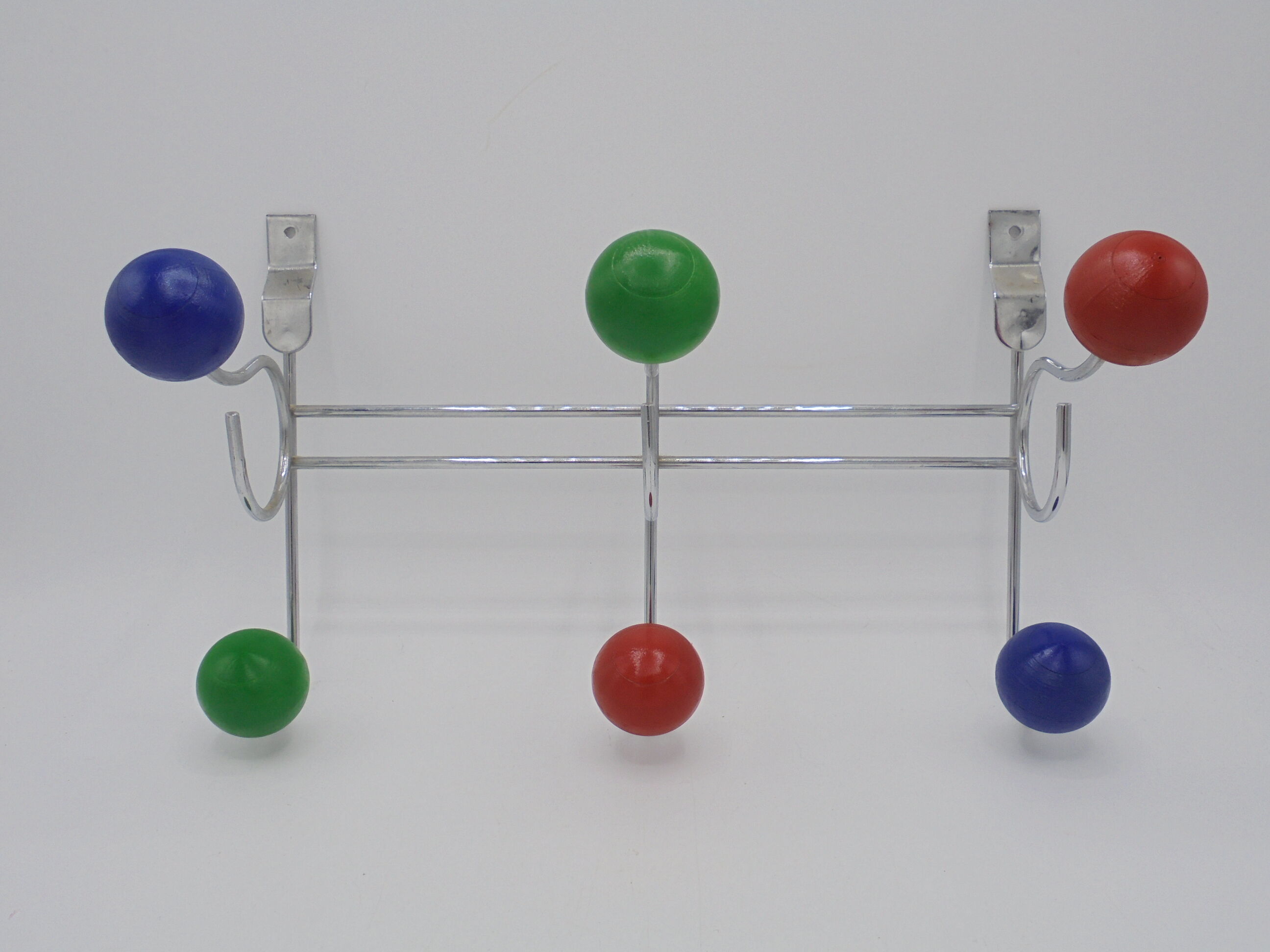 Coat rack colored balls
