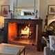 Wood fireplace