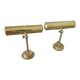 Old pair of gilded brass wall sconces / night lights from the 70s
