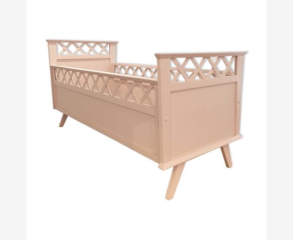 Lit Bebe En Bois Vintage Vieux Rose Selency Lit Bebe En Bois Vintage Vieux Rose Selency