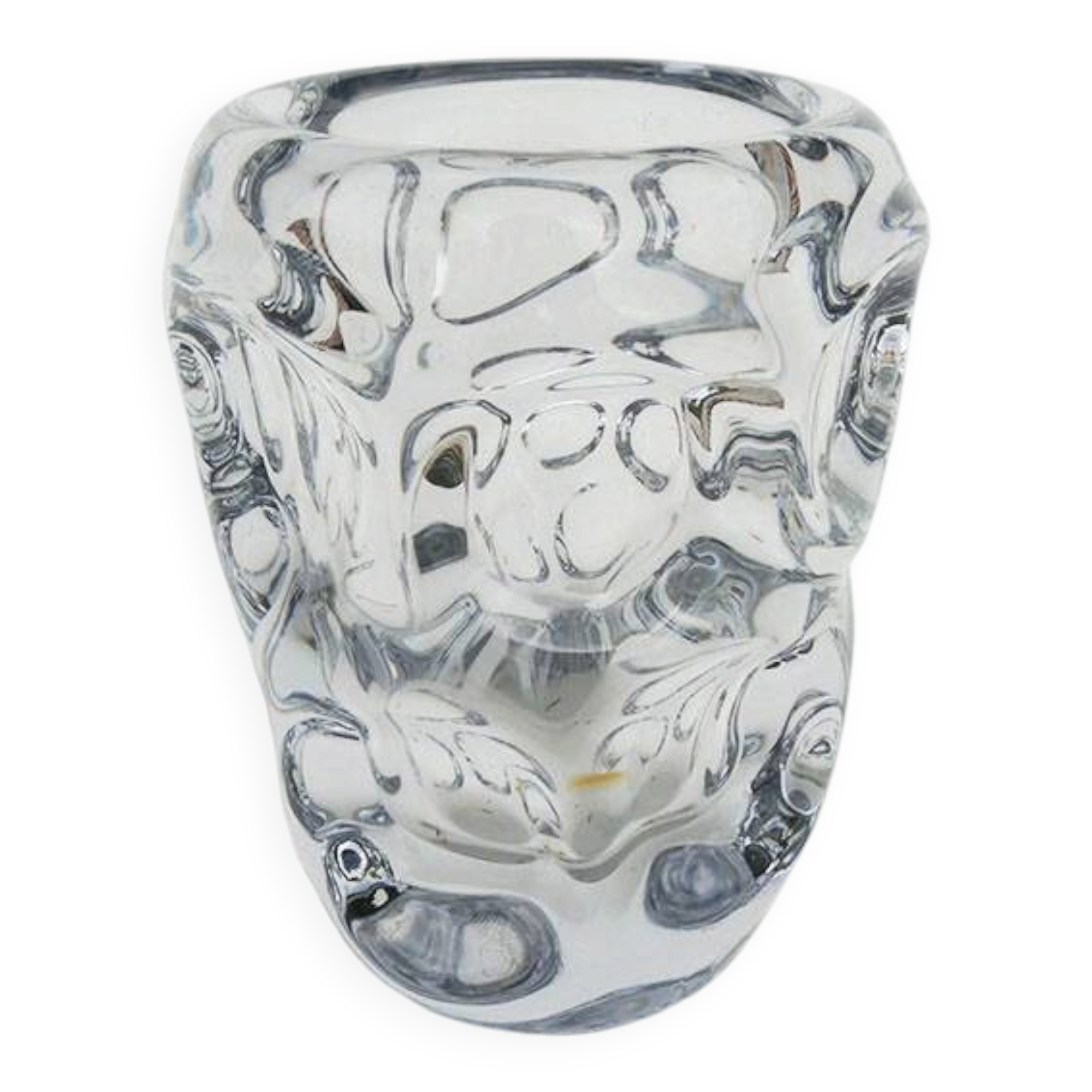 Ancient 'Bubbles' vase from the Vannes Crystal Factory