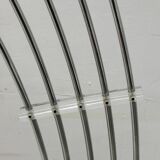 Midcentury Italian Arched Floor Lamp 5 Lights Chrome Metal and Lucite, 1960