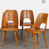 Suite of 4 vintage chairs by Oswald Haerdtl for Ton, 1960