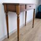 Console in cherry wood with turned legs and drawer – classic charm