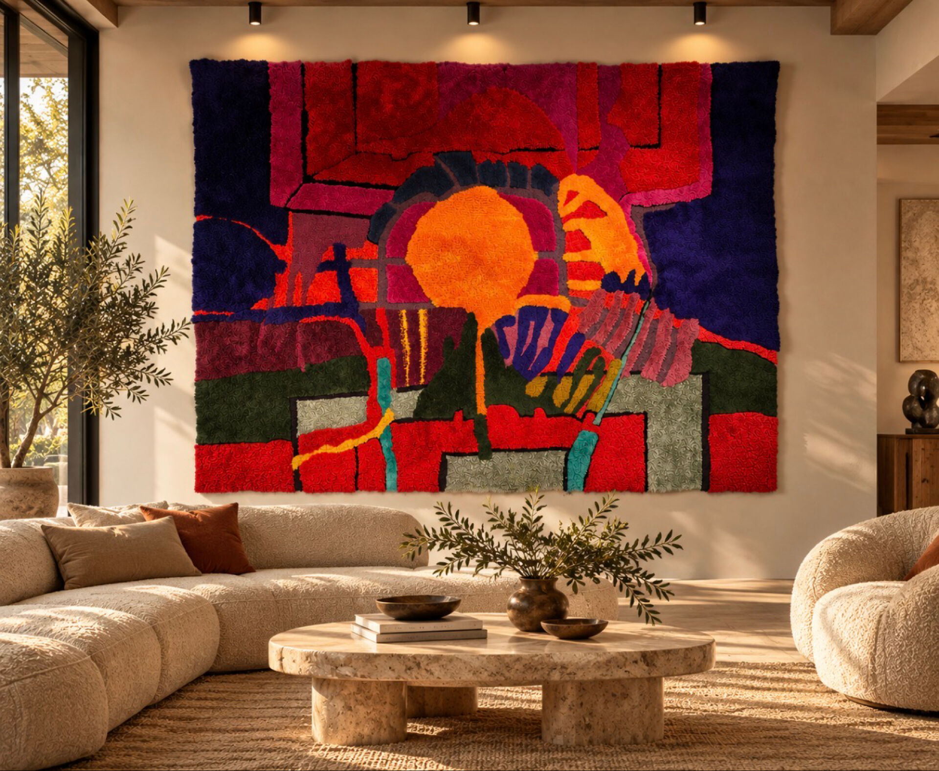 Huge tapestry or carpet 1972