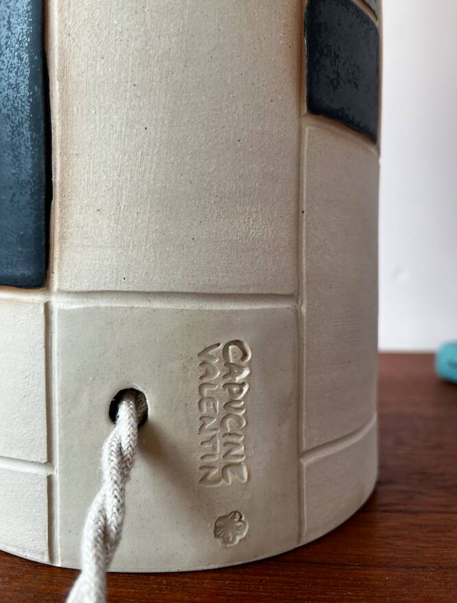 Capucine Valentin ceramic table lamp