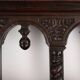 16th Century gothic style hand carved wall mount rack