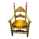 Baroque throne armchair