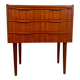 Danish teak bedside table with three drawers, 1960s.