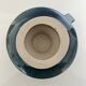XL blue stoneware candlestick