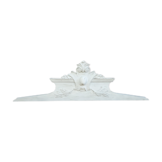 Fronton patiné blanc