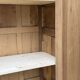Art Deco bonnetière wardrobe from Paris in raw and solid oak.