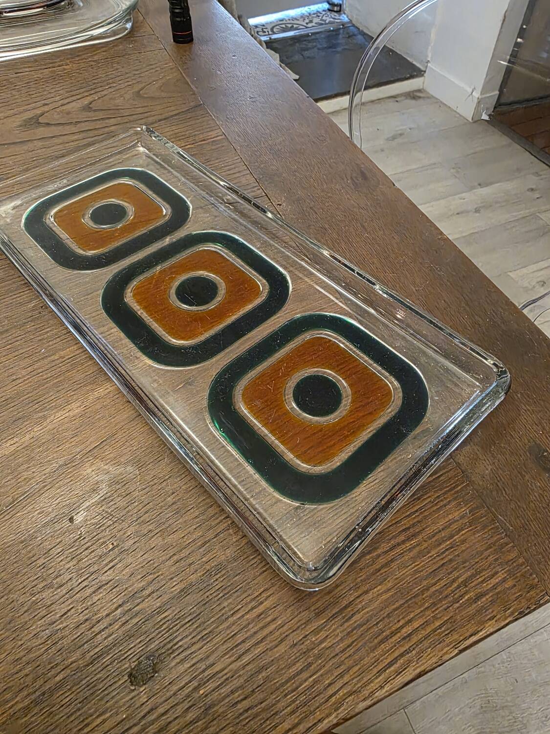 Set of three Walther kristallglas serving dishes from the 60s