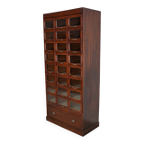 English Haberdashery Shop Cabinet with Glass Fronted Drawers, Circa 1930s