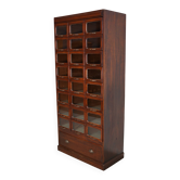 English Haberdashery Shop Cabinet with Glass Fronted Drawers, Circa 1930s