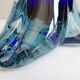 Murano glass vases red and blue