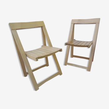 Paire de chaises pliantes