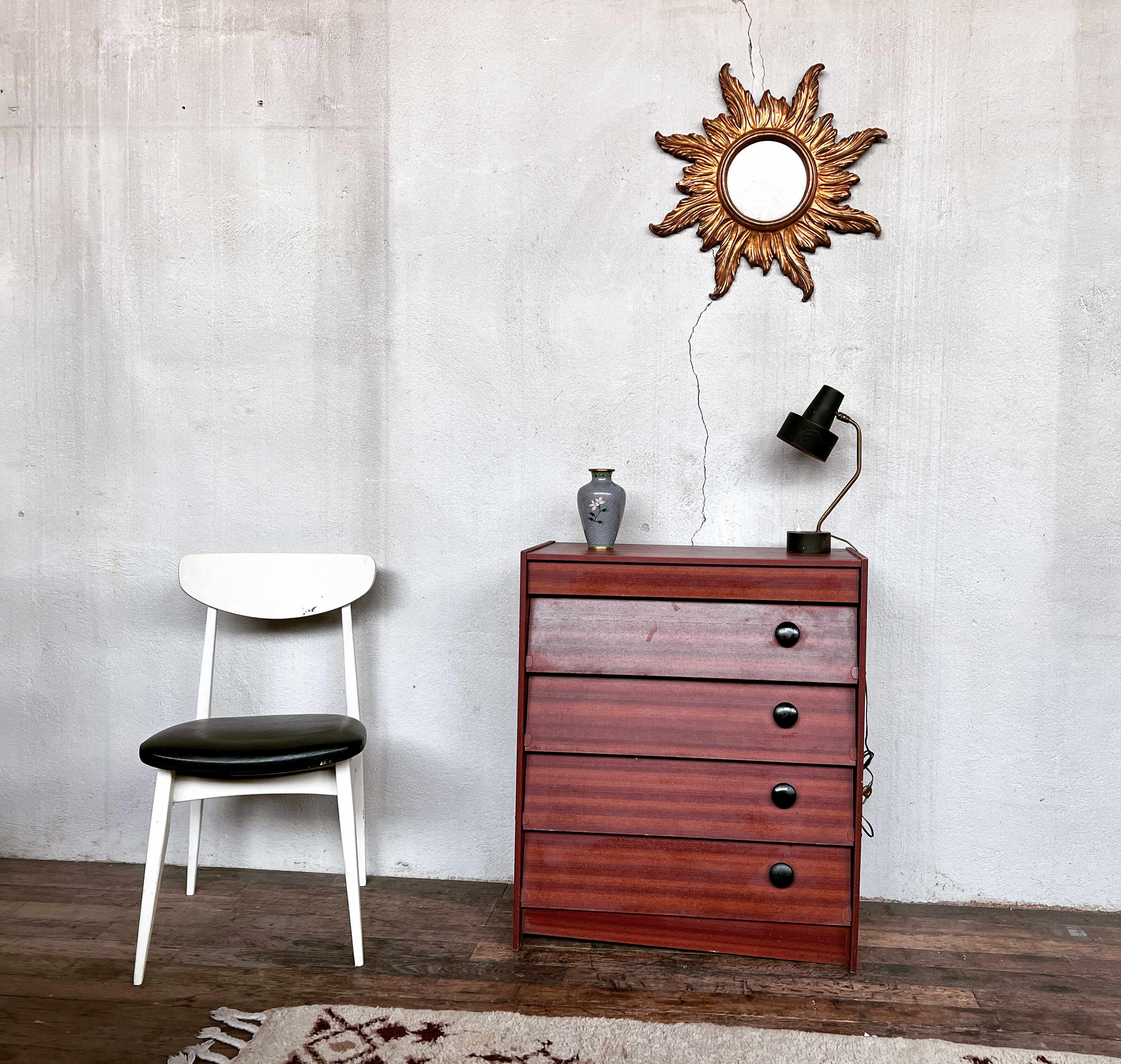 Furniture shoe cabinet vintage 1960