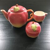 Pink apple tea set