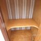 Bar furniture year 1940 inside veneered in light wood with linen canvas