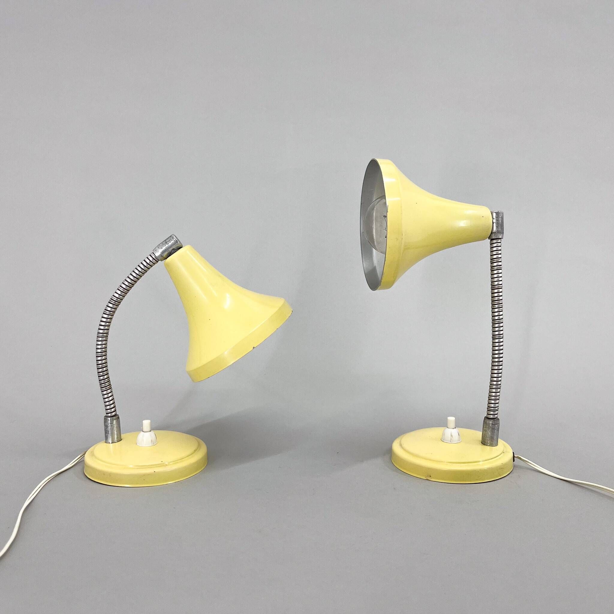 Paire de lampes de table italiennes du milieu du siècle