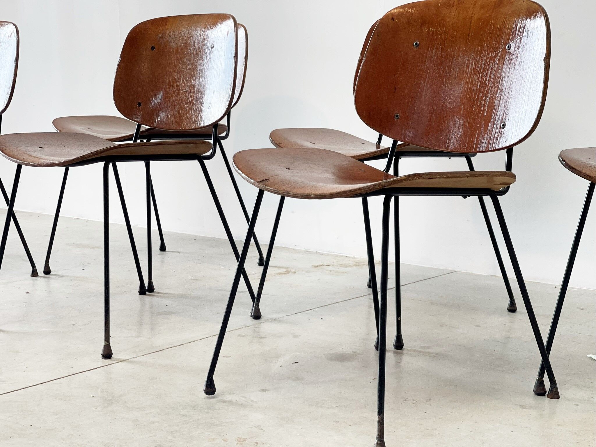 Mid century italian dining chairs 1960s