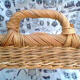 Vintage rattan tray