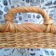Vintage rattan tray