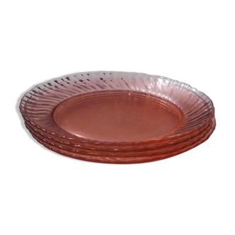 4 Arcoroc dessert plates
