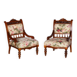 Restored Seating Set, Historicism, Beech, Walnut, Czechia, 1890s