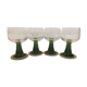 Set of 4 glasses of white wine from Alsace