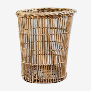 Corbeille à papier en osier