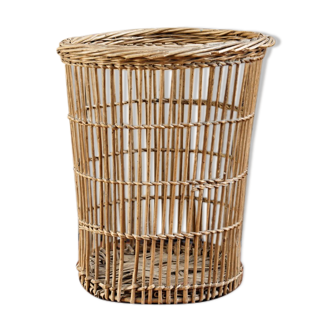 Corbeille à papier en osier