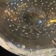Bubbled crystal ashtray