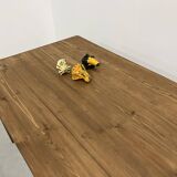Pine farm table, spindle legs