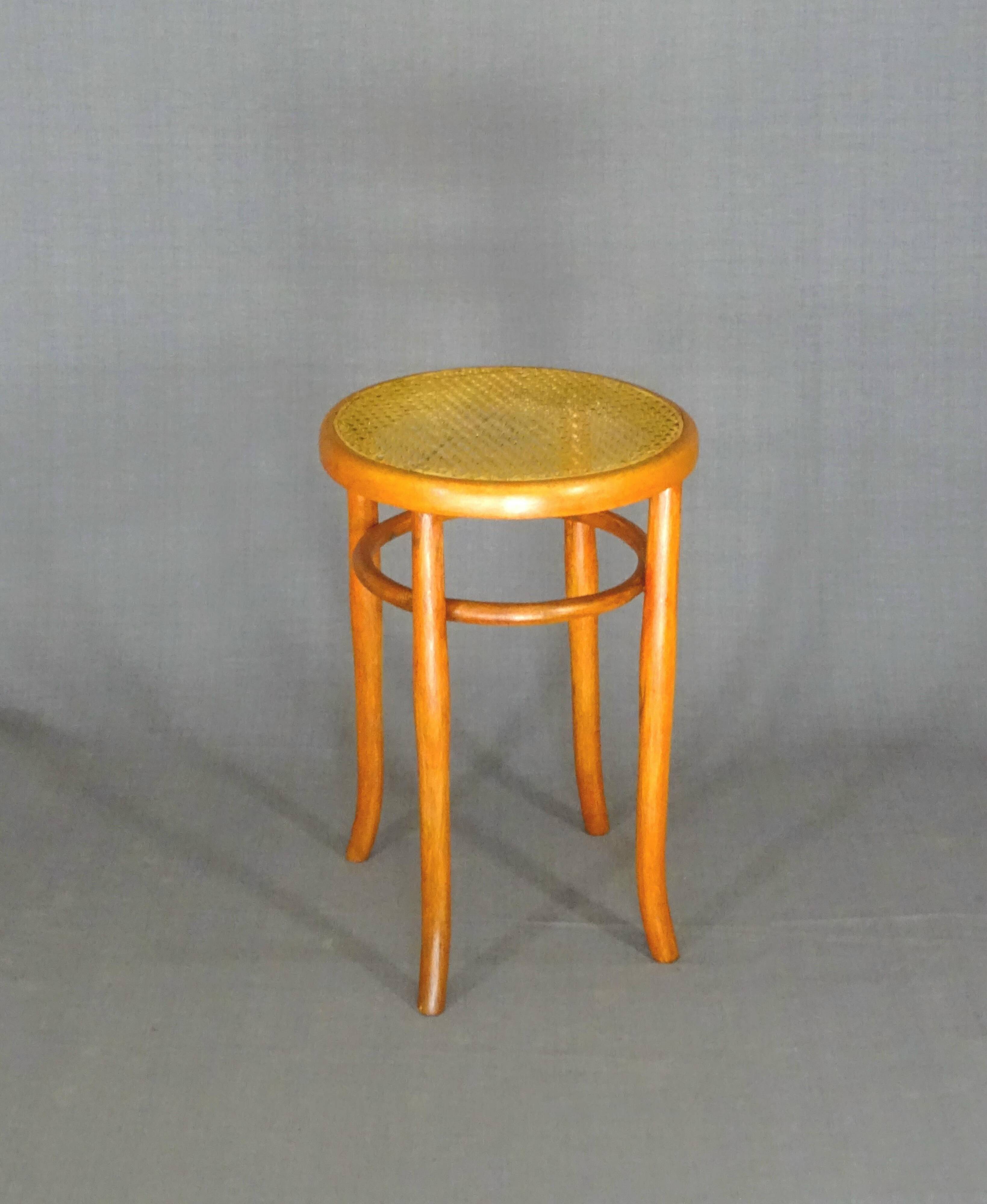 MUNDUS(thonet) piano stool circa 1910, caned