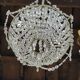 Lustre montgolfiere a pampilles 1 ampoule