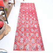 2x8 red classic vintage runner rug, 245x73cm