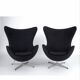 2 egg chairs lounge chair