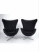 2 fauteuils egg longe chair