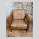 Brutalist pine sofa and armchair, france, 1960