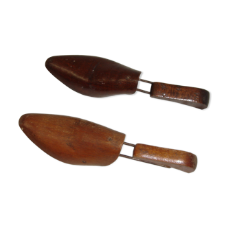 Pair of shoe (shoe form) in wood & metal t.36/38