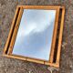 Vintage mirror in bamboo and rattan 65 x 59cm