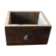 Bulk wood drawer metal button box storage