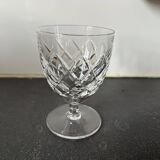 11 vintage Saint Louis or Lemberg cut crystal wine glasses